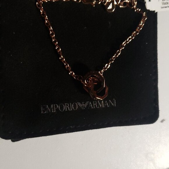 Emporio Armani Rose Gold-Tone Chain Bracelet - Picture 14 of 14